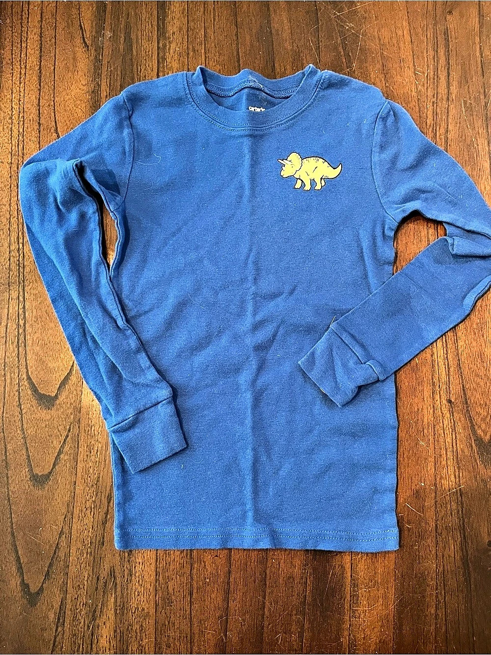 Carter's Boys Size 8 Blue Dinosaur Pajama Set